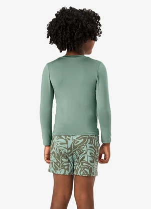 Rovi Kids - Conjunto Camiseta Manga Longa e Sunga Uv Verde - ROVI KIDS