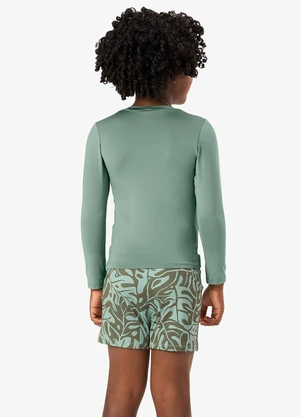 Rovi Kids - Conjunto Camiseta Manga Longa e Sunga Uv Verde - ROVI KIDS