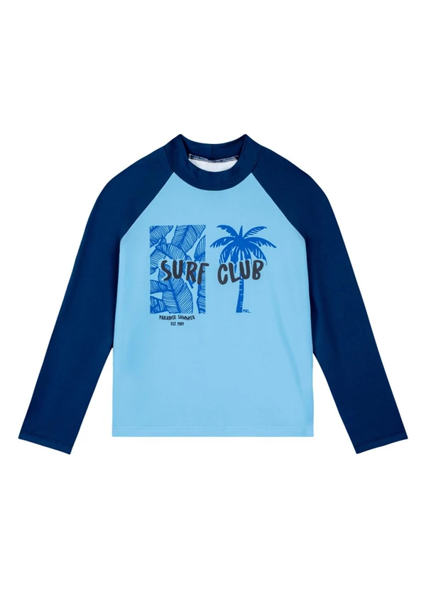 Marlan - Conjunto Camiseta Manga Longa Uv e Bermuda Azul 2