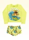 Fakini Kids - Conjunto Camiseta/Sunga Moda Praia Azul - variação: Amarelo