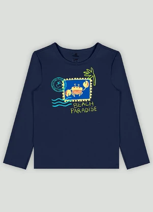 Up Baby - Conjunto com Camiseta e Sunga Boxer Azul - UP BABY