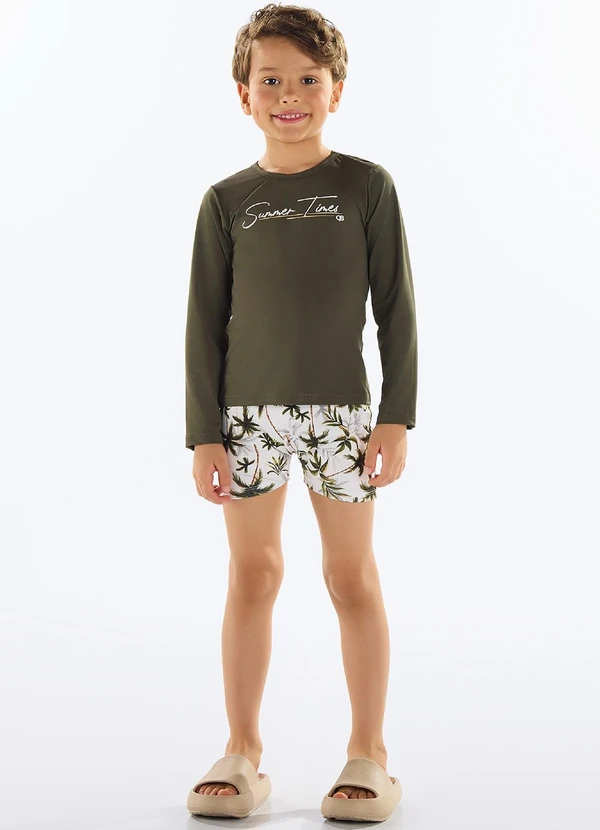 Quimby - Conjunto de Praia com Fps +50 Verde