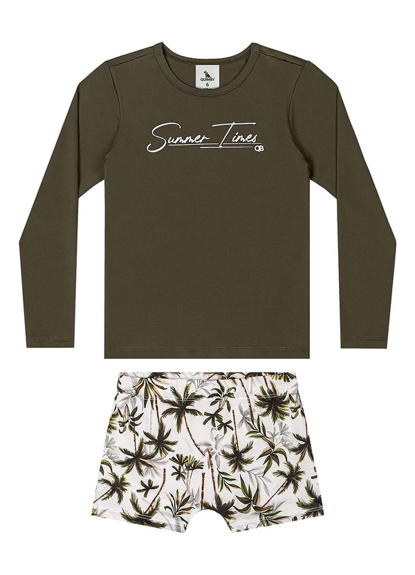 Quimby - Conjunto de Praia com Fps +50 Verde 3