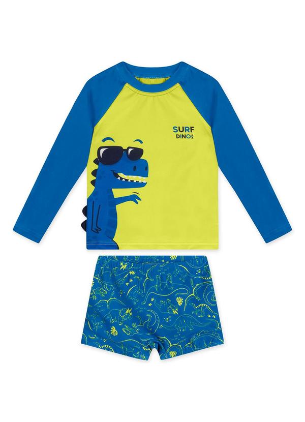 Marisol - Conjunto de Praia Proteção Solar Infantil Verde