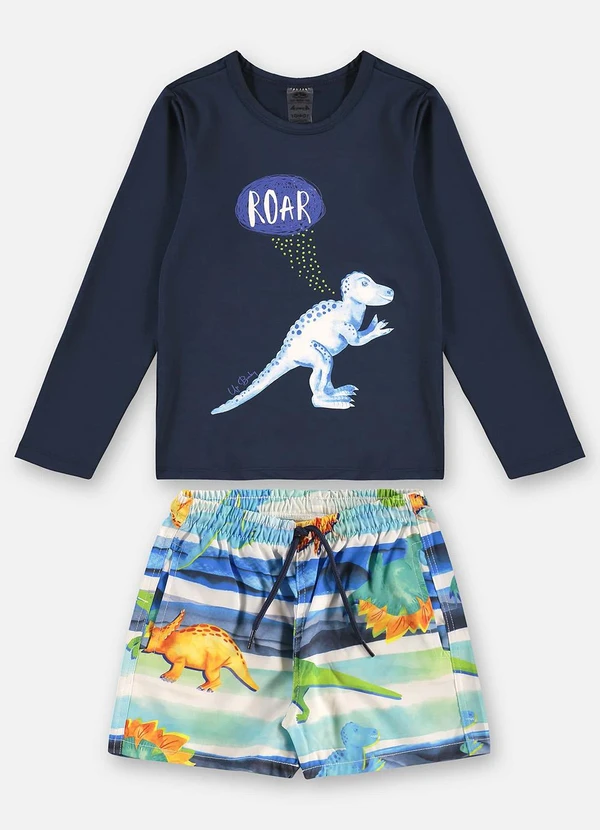 Up Baby - Conjunto Fps +50 Infantil Menino Azul 2