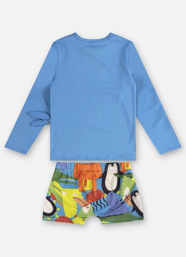 Up Baby - Conjunto Infantil Masculino Fps+50 Azul 5