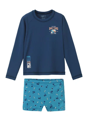 Malwee Kids - Conjunto Infantil Surf Vibes Uv50+ Azul Escuro - MALWEE KIDS