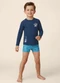 Malwee Kids - Conjunto Infantil Surf Vibes Uv50+ Azul Escuro - variação: Azul Escuro