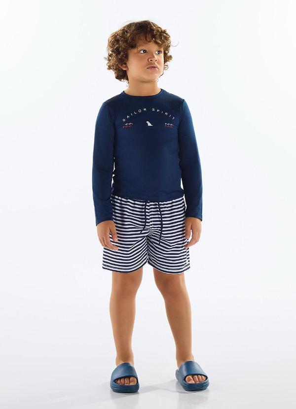 Quimby - Conjunto Menino com Fps +50 Azul
