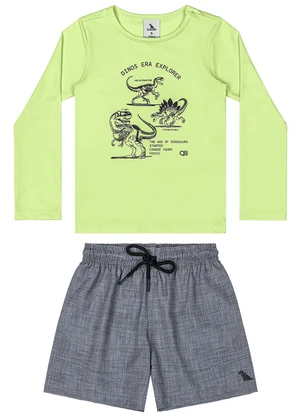 Quimby - Conjunto Menino com Fps +50 Verde - QUIMBY