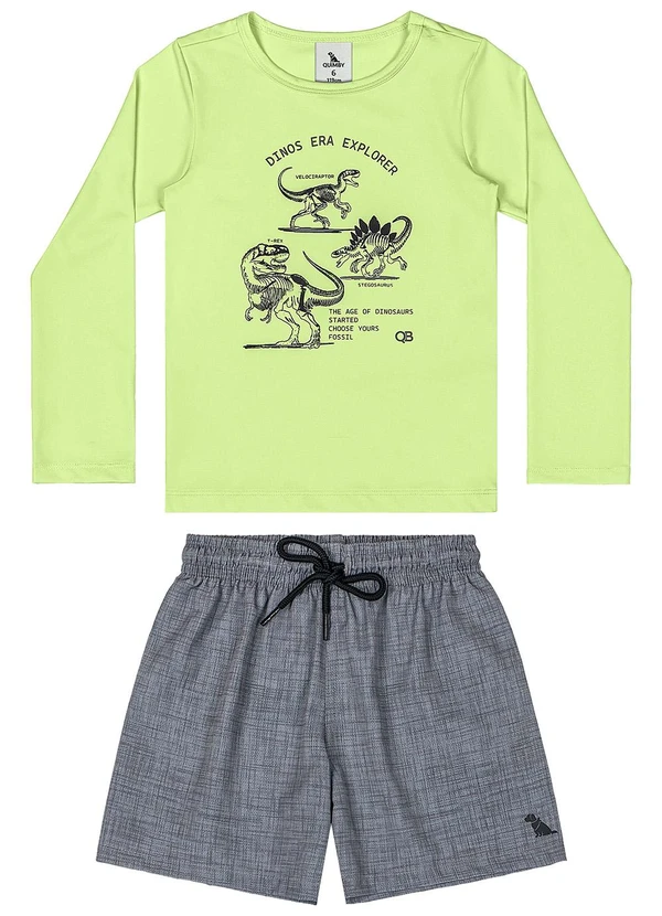 Quimby - Conjunto Menino com Fps +50 Verde 2