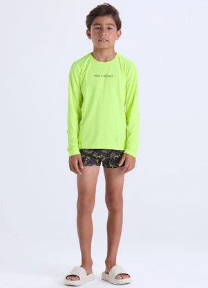 Vida Costeira - Conjunto Moda Praia Infantil  Uv50+ Amarelo - VIDA COSTEIRA