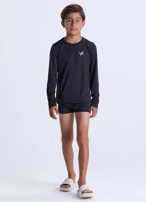 Vida Costeira - Conjunto Moda Praia Infantil  Uv50+ Preto - VIDA COSTEIRA