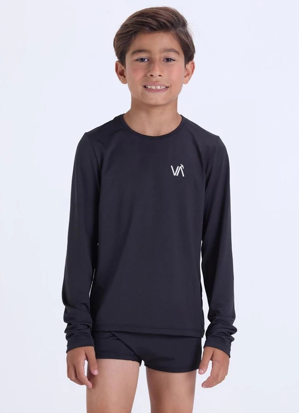 Vida Costeira - Conjunto Moda Praia Infantil  Uv50+ Preto 2