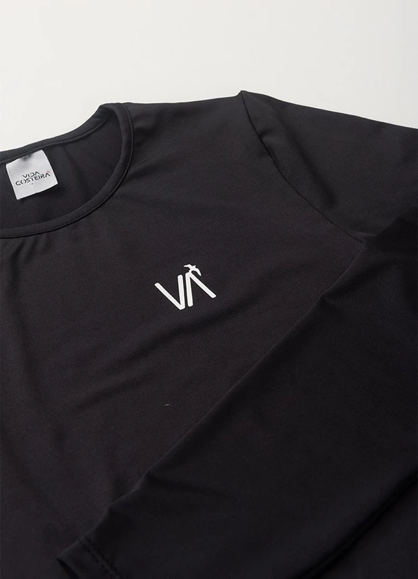 Vida Costeira - Conjunto Moda Praia Infantil  Uv50+ Preto 5