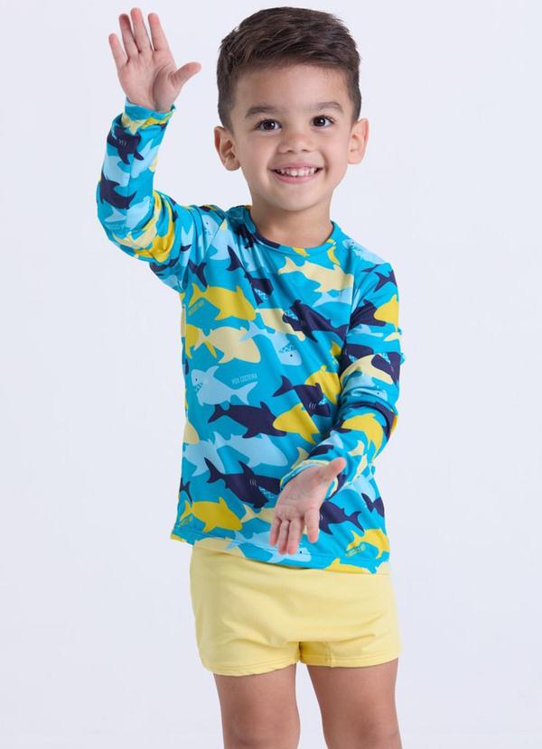 Vida Costeira - Conjunto Moda Praia Uv50+ Amarelo 2
