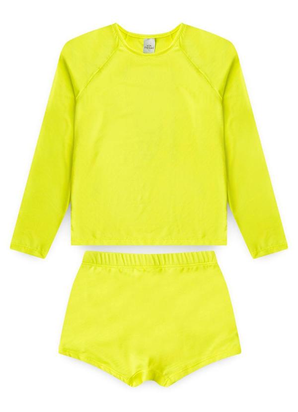 Vida Costeira - Conjunto Moda Praia Uv50+ Amarelo 5