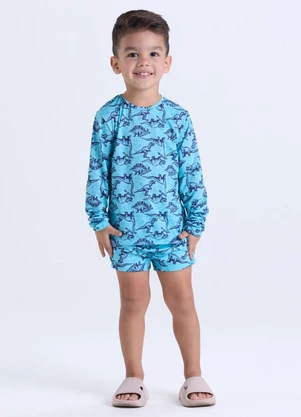 Vida Costeira - Conjunto Moda Praia Uv50+  Azul Claro - VIDA COSTEIRA