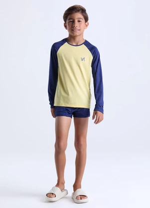 Vida Costeira - Conjunto Moda Praia Uv50+  Azul Escuro - VIDA COSTEIRA