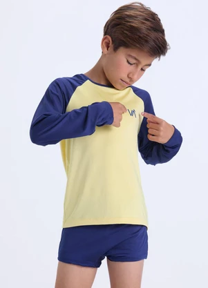 Vida Costeira - Conjunto Moda Praia Uv50+  Azul Escuro - VIDA COSTEIRA