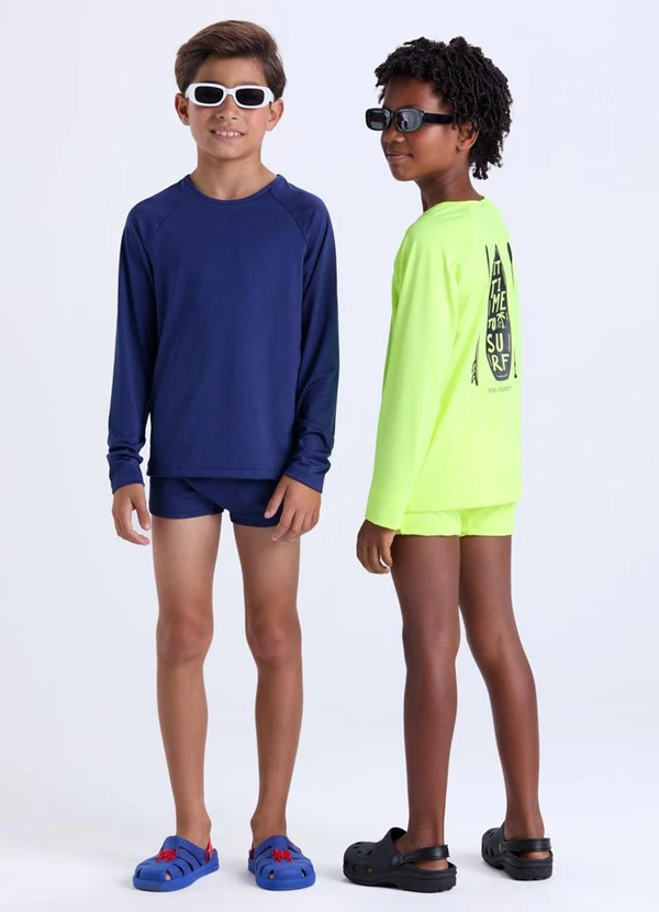 Vida Costeira - Conjunto Moda Praia Uv50+ Azul Escuro 3