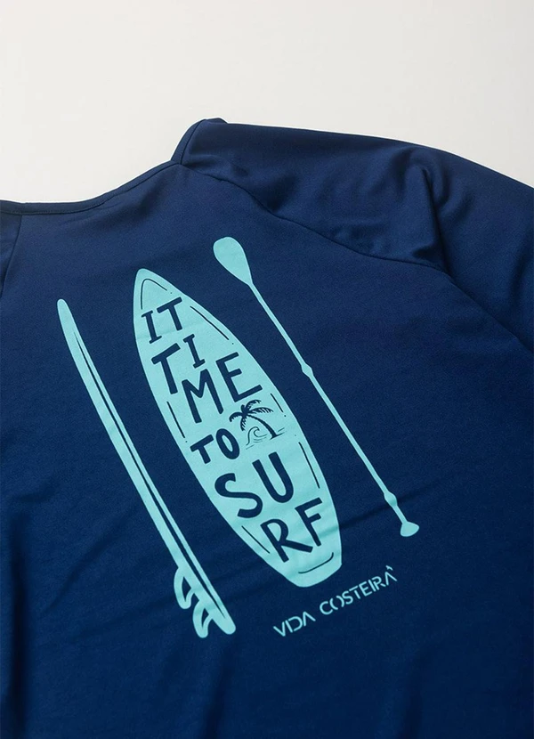 Vida Costeira - Conjunto Moda Praia Uv50+ Azul Escuro 7