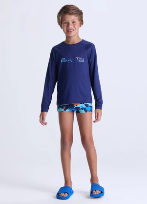 Vida Costeira - Conjunto Moda Praia Uv50+ Azul Escuro - VIDA COSTEIRA