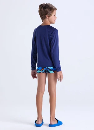 Vida Costeira - Conjunto Moda Praia Uv50+ Azul Escuro - VIDA COSTEIRA