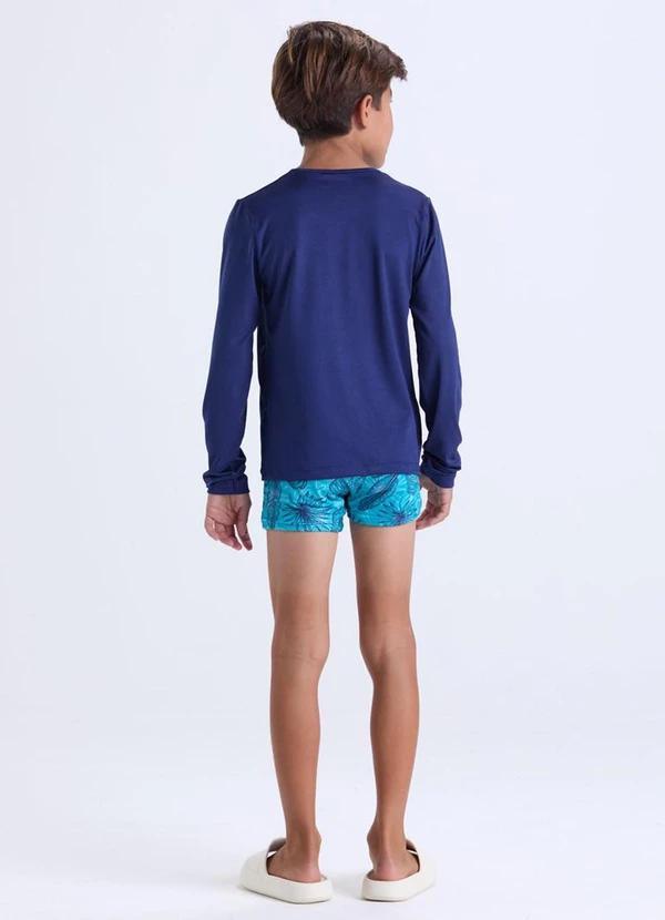 Vida Costeira - Conjunto Moda Praia Uv50+ Azul Escuro 2