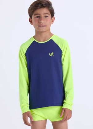 Vida Costeira - Conjunto Moda Praia Uv50+ Infantil  Neon - VIDA COSTEIRA