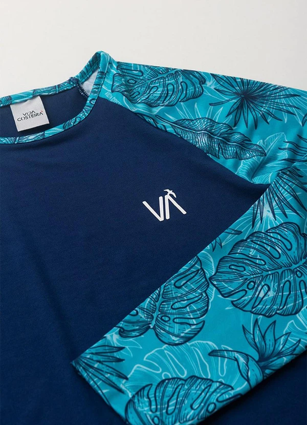 Vida Costeira - Conjunto Moda Praia Uv50+ Masculino  Azul 5