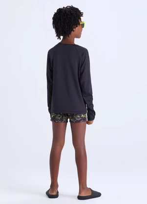 Vida Costeira - Conjunto Moda Praia Uv50+ Masculino  Preto - VIDA COSTEIRA