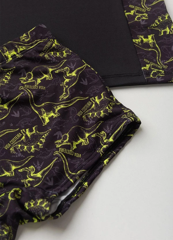 Vida Costeira - Conjunto Moda Praia Uv50+ Masculino Preto 5