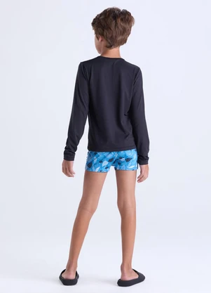 Vida Costeira - Conjunto Moda Praia Uv50+ Masculino  Preto - VIDA COSTEIRA