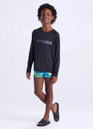 Vida Costeira - Conjunto Moda Praia Uv50+  Preto - VIDA COSTEIRA