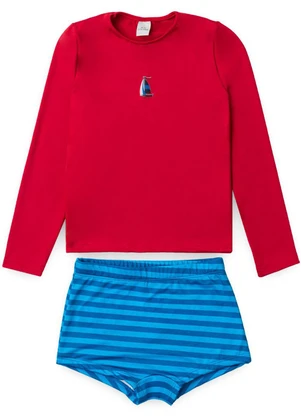 Vida Costeira - Conjunto Praia Uv50+ Barquinho Vermelho - VIDA COSTEIRA