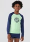 Vida Costeira - Conjunto Praia Uv50+ Raglan Surf Street Neon - variação: Verde