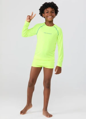 Conjunto Praia Uv50+ Raglan Vida Costeira (Neon) - VIDA COSTEIRA