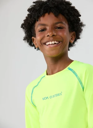 Conjunto Praia Uv50+ Raglan Vida Costeira (Neon) - VIDA COSTEIRA