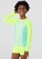 Vida Costeira - Conjunto Praia Uv50+ Suplex Raglan Tricolor Neon - variação: Neon