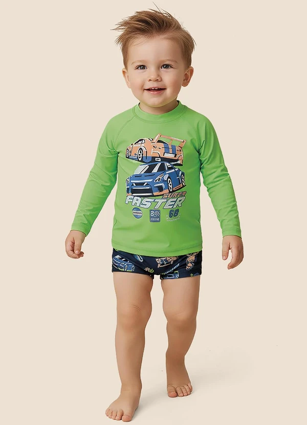 Malwee Kids - Conjunto Super Faster Uv50+ Verde