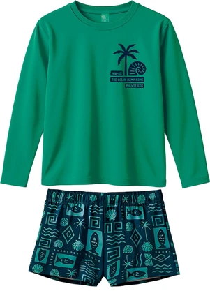 Malwee Kids - Conjunto The Ocean Is My Home Uv Verde - MALWEE KIDS