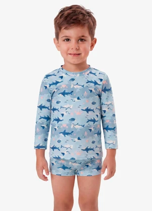 Rovi Kids - Conjunto Verão Menino com Sunga Azul - ROVI KIDS