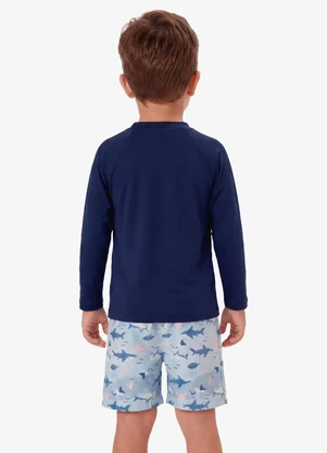 Rovi Kids - Conjunto Verão Menino Manga Comprida Azul - ROVI KIDS