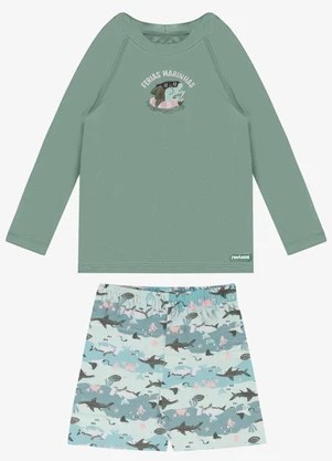 Rovi Kids - Conjunto Verão Menino Manga Comprida Verde - ROVI KIDS