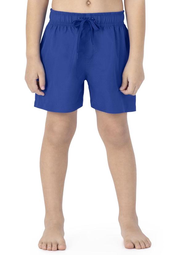 Malwee Kids - Kit Bermuda Azul Royal Listrada Menino