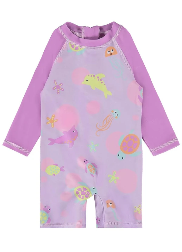 Malwee Kids - Macacão Rosa Animais Marinhos Menino 2