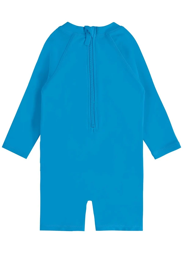 Malwee Kids - Macacão Gaivota Malha Uv50 Azul 3