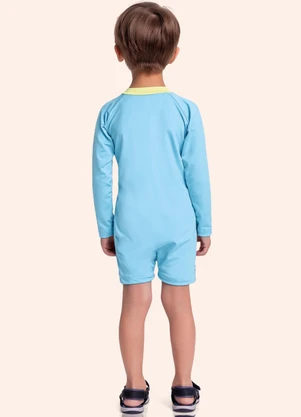 Fakini Kids - Macacao Moda Praia Azul - FAKINI KIDS