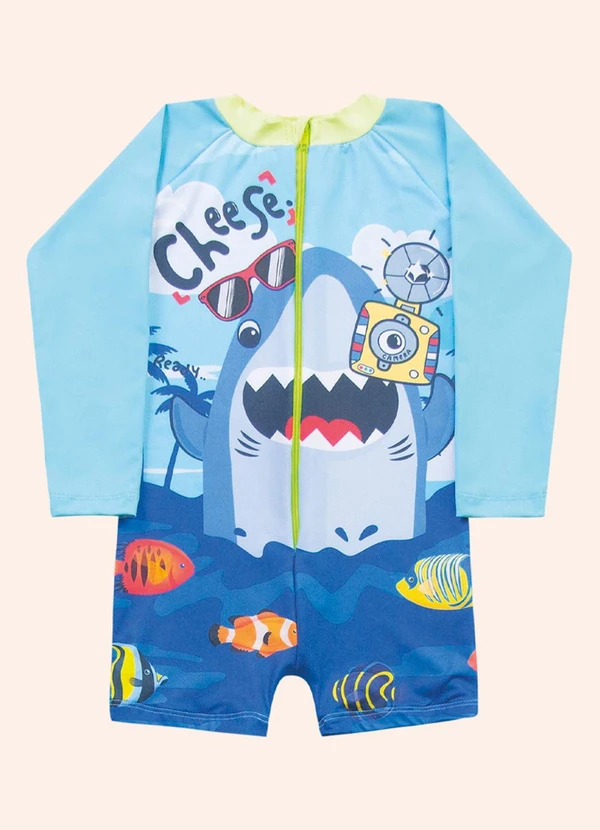 Fakini Kids - Macacao Moda Praia Azul 3